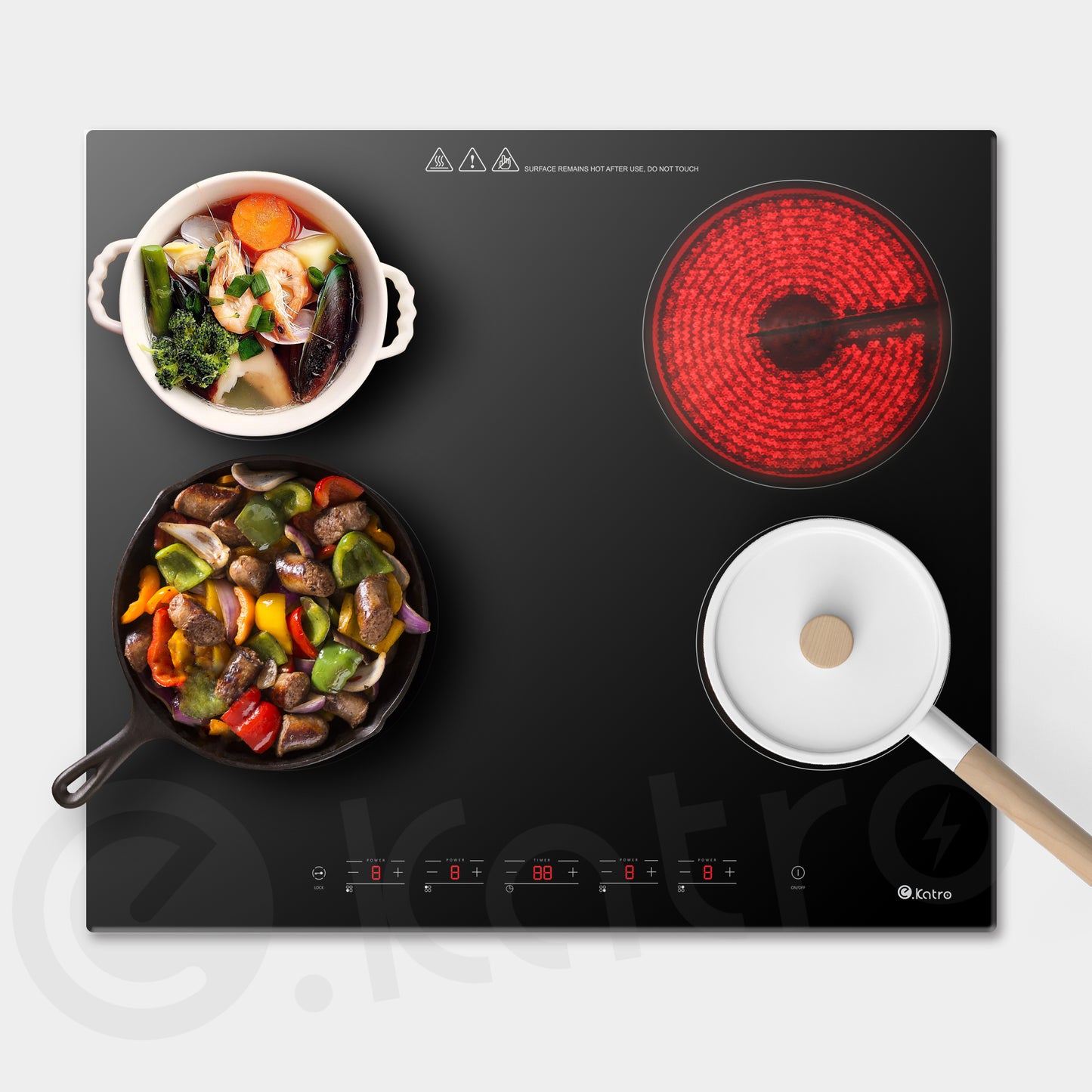 HF6017B3E,6000W Built-in Ceramic Hob/ 4Zone