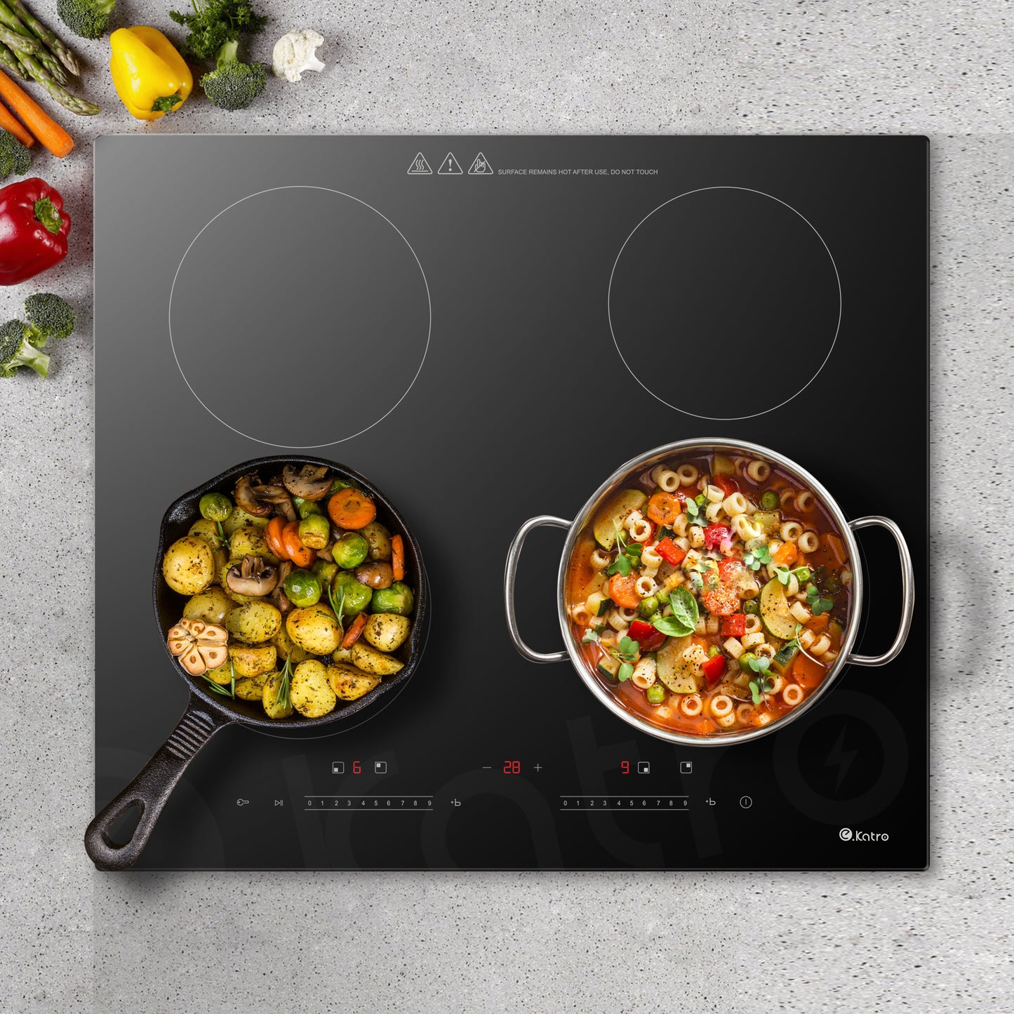 IF7243B3-AC,7200W Built-in Induction Hob/ 4 Zone