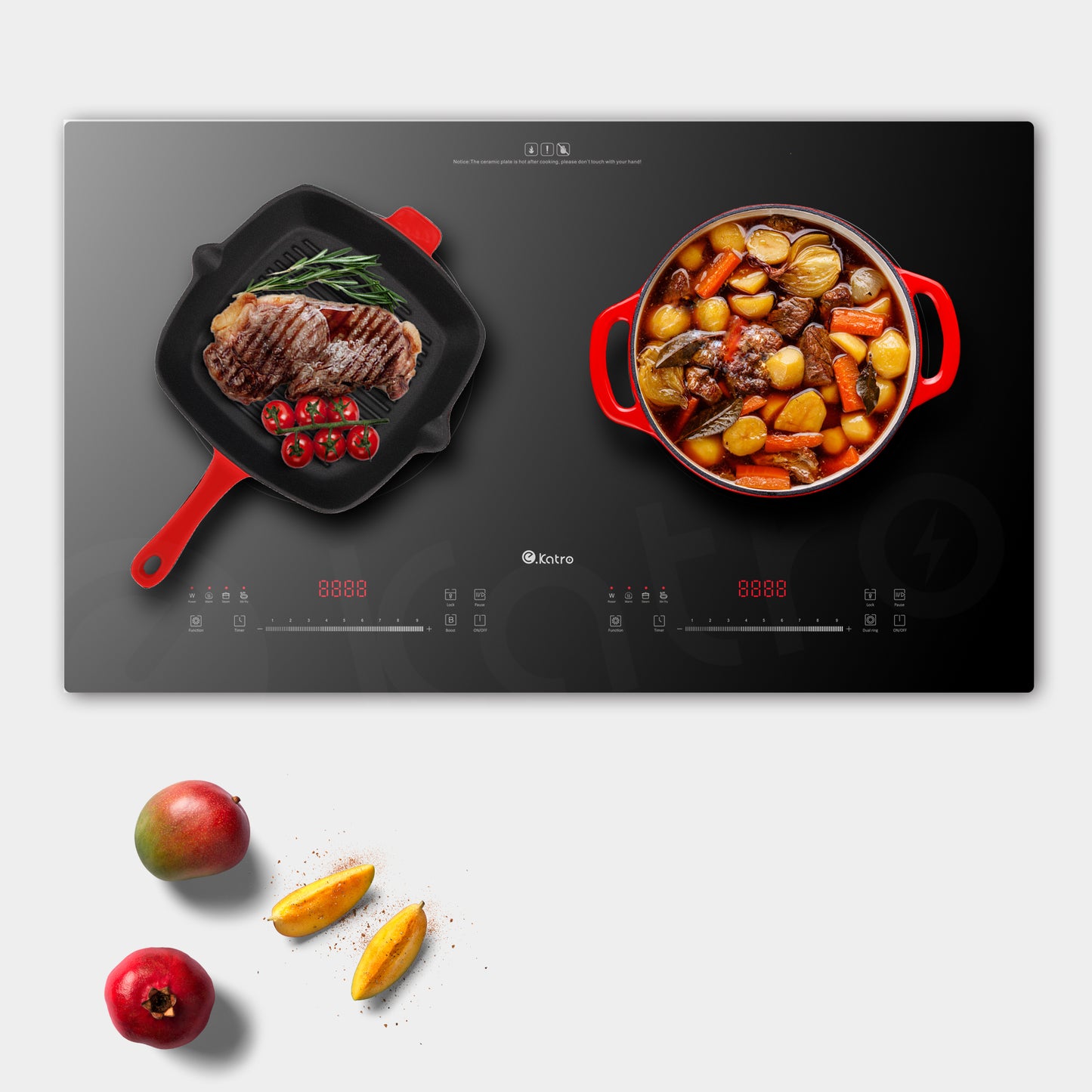 LY-DM13,4400W Asian Type, Built-in Hybrid Hob