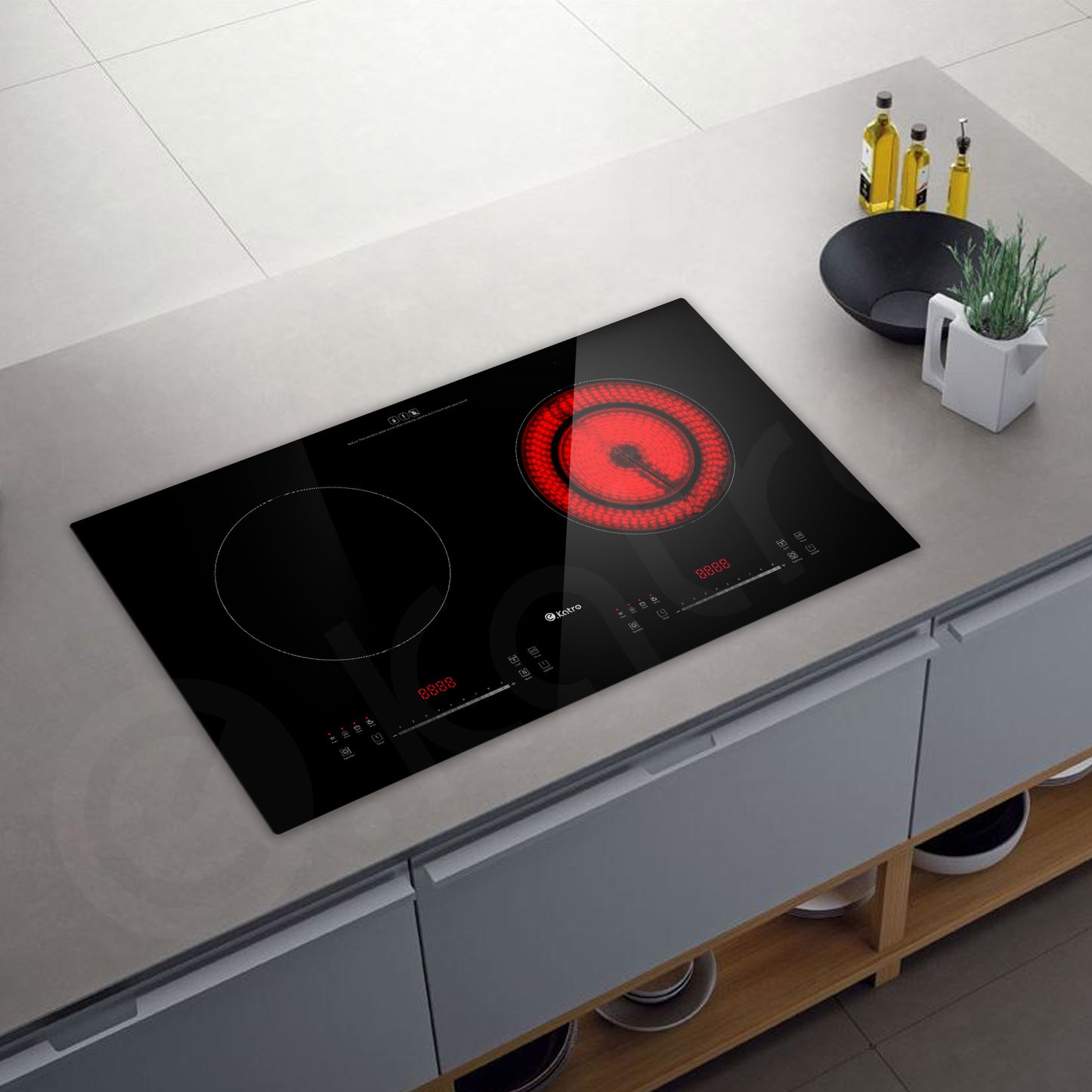 LY-DM13,4400W Asian Type, Built-in Hybrid Hob