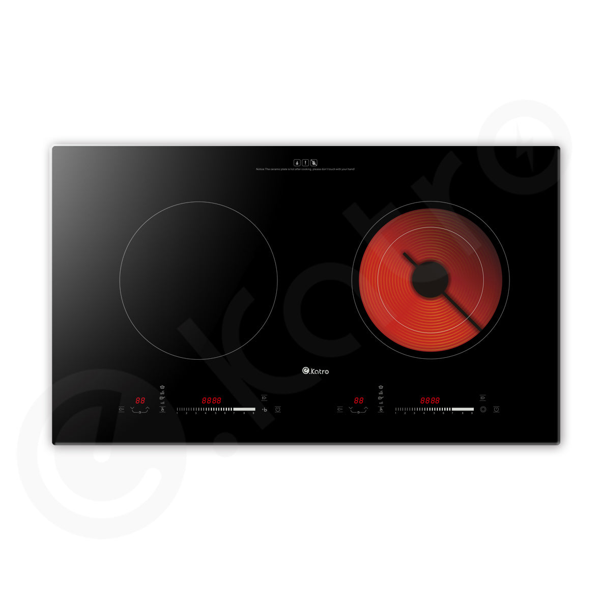 LY-DM17,4400W Asian Type,Built-in Hybrid Hob