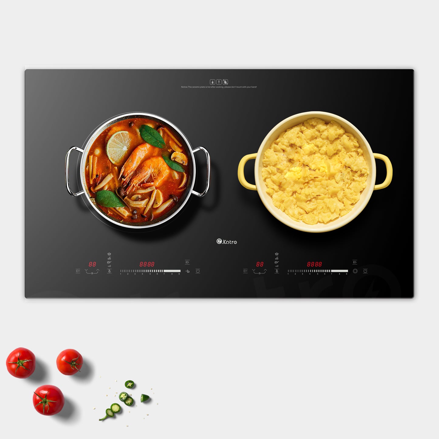 LY-DM17,4400W Asian Type,Built-in Hybrid Hob