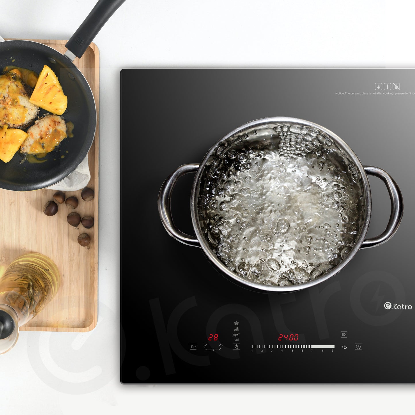 LY-DM17,4400W Asian Type,Built-in Hybrid Hob